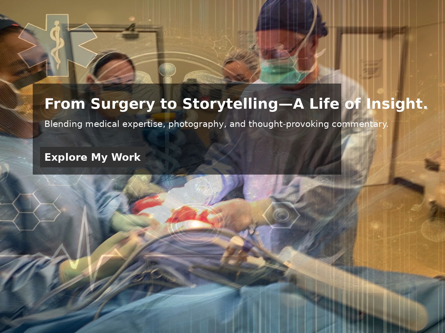 The final operation when finding purpose after medicine begins